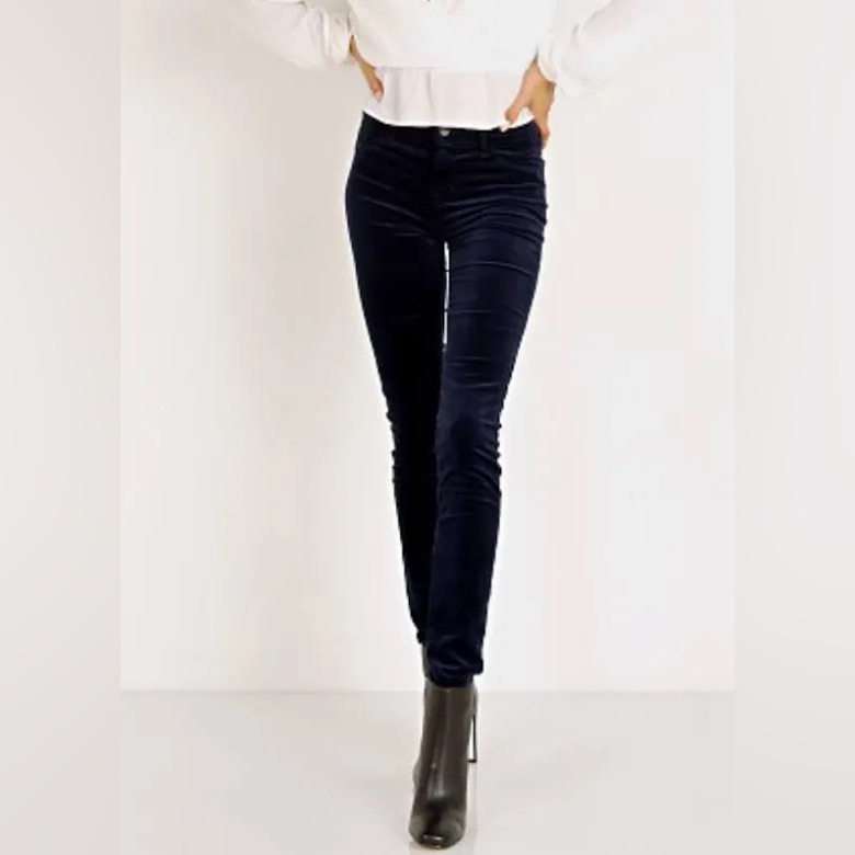 J Brand Super Skinny Velour Pants N11445